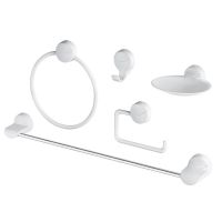 Kit de Acessórios para Banheiro Lavello Branco 4090 Herc