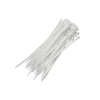 100 Unidades Abraçadeira De Nylon Branca 2.5 X 200 Foxlux