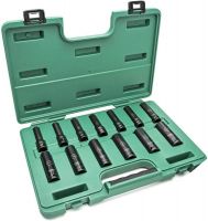 Jogo de Soquetes de Impacto Parede Fina de 10-24mm 13 Peças Sata