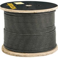 1 Metro De Cabo De Aço Af Polido 09,5mm 3/8" 6 X 25 Vonder