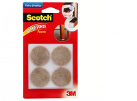 Feltro Super Forte Marrom Redondo Grande 3M Scotch HB004262679