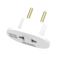 Adaptador Conversor Sistema 2 Polos Terra 10A 250V Branco Durin