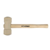 Martelo de Borracha Branco Com Cabo Madeira 40mm Momfort