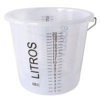Balde Graduado 20 Litros de Polietileno Bremen