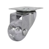 Rodízio Giratório 1.3/8 Pol Roda Poliuretano Gel Transparente 30kg Colson