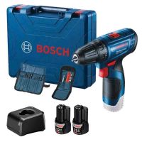 Parafusadeira e Furadeira a Bateria de 3/8" GSR 120-LI, 12V, com 2 Baterias 2,0Ah, 1 Carregador Rápido BIVOLT, em Maleta plástica Bosch 