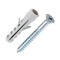 Bucha De Nylon Com Parafuso Cabeça Chata 4mm Bemfixa