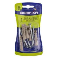 Bucha De Nylon Com Parafuso 80mm Bemfixa 3204