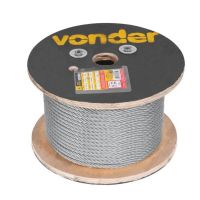 1 Metro Cabo de Aço Polido AF 4,76 mm 3/16, 6x7 Vonder