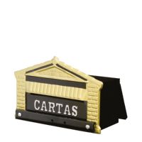 Caixa De Correio De Metal Modelo Tijolinho Popular Metalúrgica Dragão