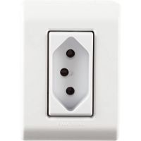 Caixa de Sobrepor com 1 Tomada 2P+T 10 A 250 V LizFlex Branca Tramontina