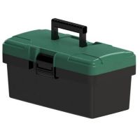 Caixa Plástica para Ferramenta 14" com Bandeja - Carbografite 22594