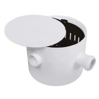 Caixa Sifonada 25x20cm com Cesto e Saída de 50mm Branco CG3/VC Astra