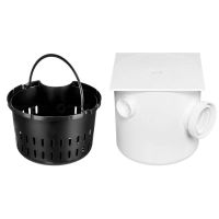 Caixa Sifonada 75/100MM Quadrada Com Tampa e Cesto Herc