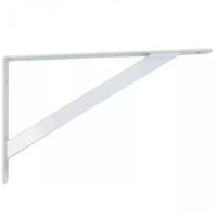 Cantoneira Mão Francesa Branca Ferro Leve 15cm Hayner