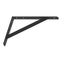 Cantoneira Ferro Leve Preta 35 cm Hayner