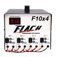 Carregador Inteligente de Bateria F10X4 10A 12V Flach