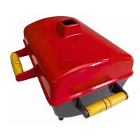 Churrasqueira Portátil Vermelha Bafo Gold Com Tampa Durafort