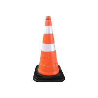 Cone de Sinalização 75 cm Obra Base Preta 4,2 kg Kteli