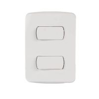 Conjunto 2 Interruptores Simples 10a 250v Com Placa 4x2 Schneider