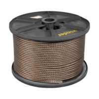 1 Metro De Cabo De Aço Af Polido 19,0mm 3/4" 6 X 25 Vonder