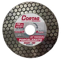 Disco Diamantado Chanfro 45º 4.1/2" 115x22,2mm Porcelanato Cortag