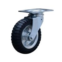 Rodizio Giratório 6X2 Pneu Maciço 6” Com Placa Fixa Colson