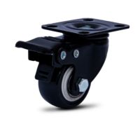 Rodízio 158 Placa Giratória Freio 30kg