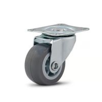 Rodízio 158 Com Placa Giratória Roda em PVC 20kg