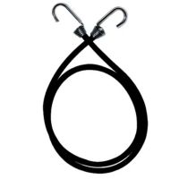 Elástico Extensor Preto 3,0 Metros Gancho Metal Alfix