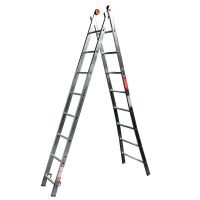 Escada Comercial de Alumínio 2 Lances 8 Degraus Alulev