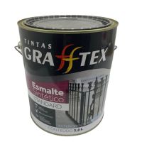 Esmalte Sintético Alto Brilho Cinza Médio 3,6L Grafftex