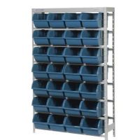 Estante Metálica Com 28 gavetas n° 7 Azul Marcon EM28/7A