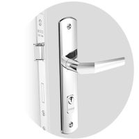 Fechadura Popline Reta Externa Cromado 45mm Soprano