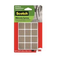 Feltro Quadrado Marrom Grande Scotch 3M