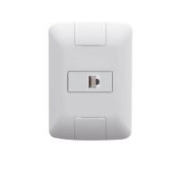 Conjunto 4x2 com 1 Tomada RJ45 cat. 6 Aria Branco Tramontina 57241022