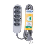 Extensão Com 5 Tomadas 2P+T 10 A 250 V 3 Metros Tramontina