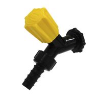 Torneira Preta/Amarelo Para Jardim 3/4X1/2” Durin