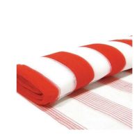 Tela Tapume Tecido Laranja e Branco 1,20X50m Plastcor