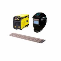 Inversora De Solda 150A 220V Tork + Máscara de Solda Automática + 1 kg de Eletrodo 60.13