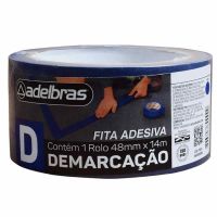 Fita Adesiva para Demarcação de Solo 910 48mmx14m Azul Adelbras 0803050005