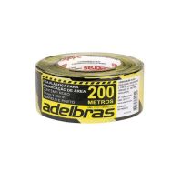 Fita Zebrada Preta/amarela 200 Metros Adelbras