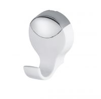 Porta Toalhas Cabide Lavello Branco e Cromado Herc