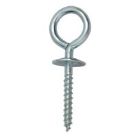 100 Unidades de Pitão Gancho Zincado Com Aba Para Bucha 10mm São Raphael