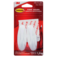 Gancho Médio Design com Adesivo 2un Command 3M