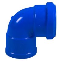 Joelho 90° Azul 1.1/2 X 1.1/2 Pol. para Válvula de Descarga TVDC Astra