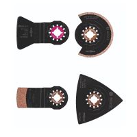 Jogo de acessórios para multicortadora Bosch para azulejos de juntas finas 4 peças