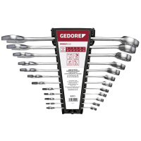 Jogo de Chave Combinada 15 Peças 6mm a 32mm Gedore Red