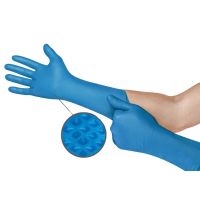 Luva Longa Microflex 93-283 Nitrílica Azul  Ansell