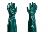 Luva de Segurança PVC Com Forro Verde 45 cm Kalipso